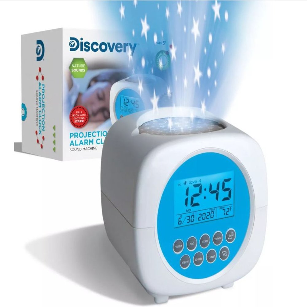 NEW Discovery Projection Alarm Clock Star Kids